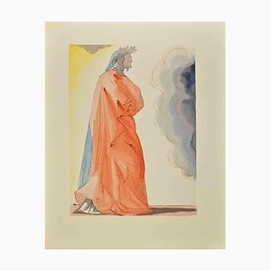 Salvador Dali, Dante Alighieri, Woodcut Print, 1963
