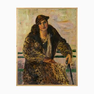 Antonio Feltrinelli, figuras femeninas, pintura al óleo, años 30