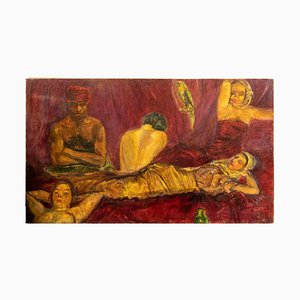 Antonio Feltrinelli, Odalisques, Oil Painting, 1930s