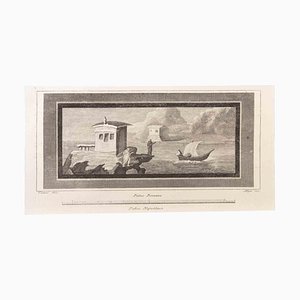 Vincenzo Aloja, Seascape, Etching, 18th Century