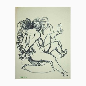 Leo Guida, Figuras, Dibujo a lápiz, años 70