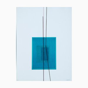 Lorenzo Indrimi, Blue Subject, Litografía, años 70