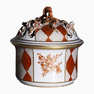 Hand-Painted Porcelain Biscuit Jar from Sèvres, 1900s