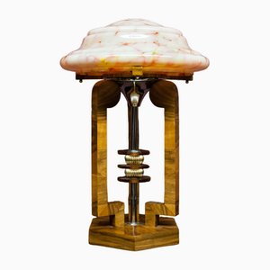 Lámpara de mesa alemana Art Déco, años 40