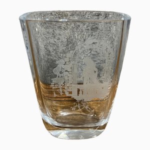 Crystal Vase by Nils Landberg