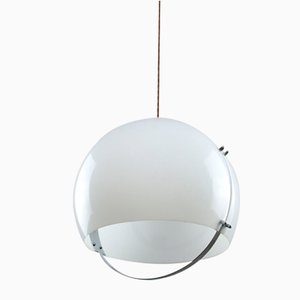 Italian Space Age Lamp in Acrylic Glass and Chrome