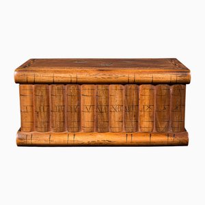 Vanity vanity antico da donna in legno di ulivo, Italia