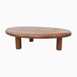 Tavolino ovale in legno