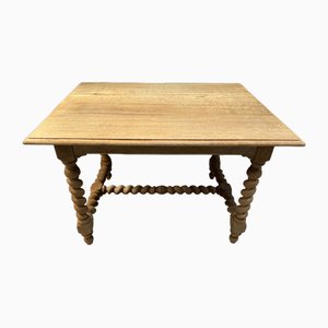 French Bleached Oak Centre Table, 1900s
