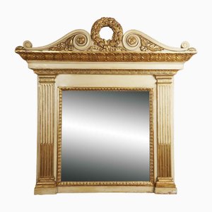 Lacquered and Golden Fireplace Mirror