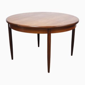 Round Extending Teak Dining Table attributed to G-Plan, 1960s