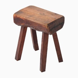 Tabouret en Bois par Mobichalet, 1950s