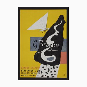 Braque, Poster, 1953, Engraving, Framed