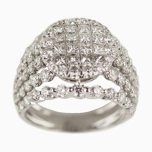 Ring aus 18 Karat Gold mit Diamanten, 2000er