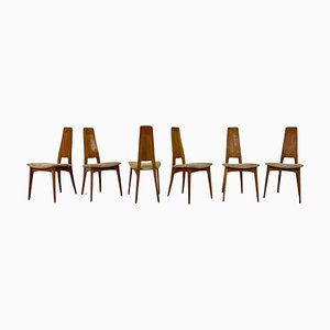 Mid-Century Modern Dining Chairs, Germany, 1980s, Set of 6
