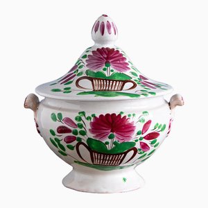 Basket of Flowers Tureen by Les Islettes Faience