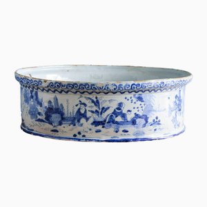Blue and White Chinoiserie Jardiniere from Dutch Delftware