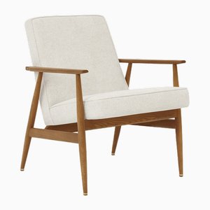 Fauteuil Fox en Marbre Blanc et Bois Foncé, 2023