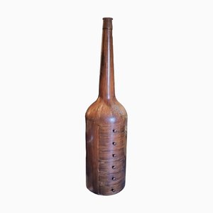 Cajonera en forma de botella de madera