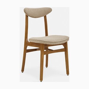 200-190 Chair in Beige Bouclé and Dark Wood, 2023