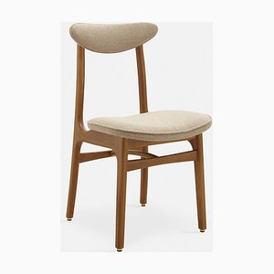 200-190 Chair in Beige Fabric and Dark Wood, 2023
