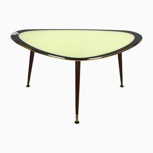 Table d'Appoint avec Plateau en Verre Coloré, 1950s