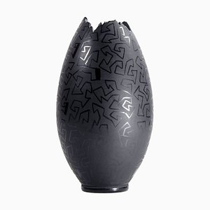 Vaso postmoderno in ceramica di Lajos Kovats, anni '80.