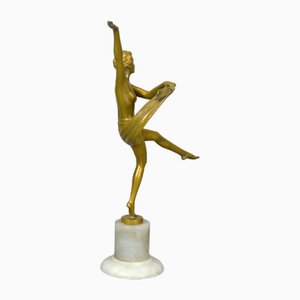 Figura estilo Art Déco de bailarina, años 30