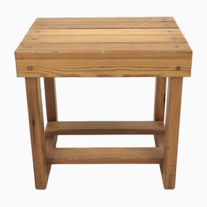 Tabouret Scandinave en Pin, Suède, 1970s