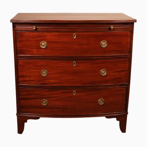 Mahogany Chest of Drawers with Writing Table, 1800s