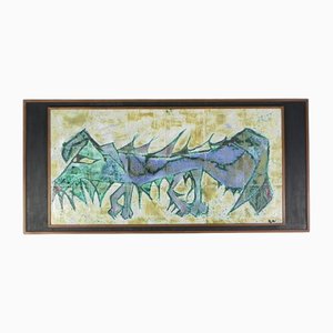 Tile Plateau with Dragon, 1970s
