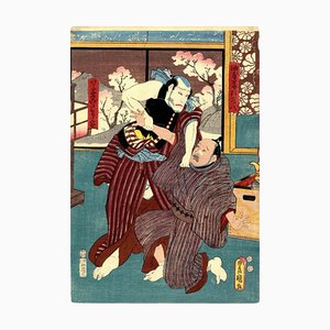 Utagawa Kunisada, Yakushae, Impression gravure sur bois, 1863