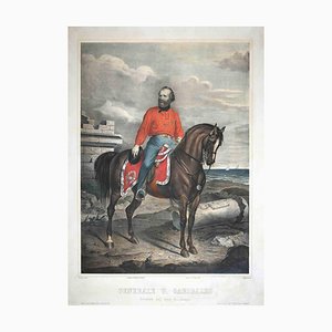 Antonio Masutti, Giuseppe Garibaldi, Lithograph, 1860