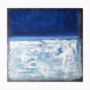 Adriano Bernetti da Vila, Derretimiento de los glaciares, óleo y acrílico sobre lienzo, 2020