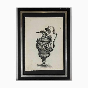 Sconosciuto, Anfora, Disegno a inchiostro, XVIII secolo