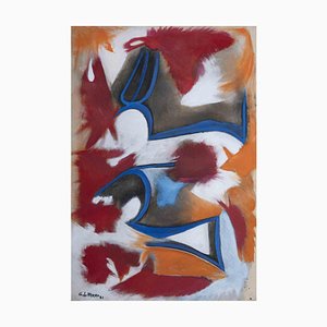 Giorgio Lo Fermo, Expresión abstracta, óleo sobre lienzo, 2021