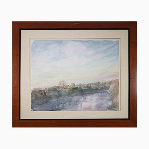 Alfonso Avanessian, View of Rome, Oil on Canvas, 1990s, Framed