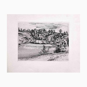 Henry Verger-Sarrat, Landscape, Etching, Early 20th Century