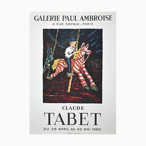 Affiche d'Après Claude Tabet, Galerie Paul Ambroise, Impression Offset, 1960s