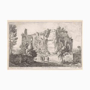 Unknown, Three Romantic Landscapes, Etchings, 19th Century, Set of 3