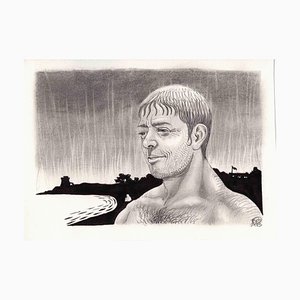 Vincenzo Bizzarri, Summer Rain, Dessin à l'encre, 2013