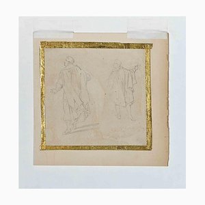 Jules David, Figures, Drawing on Paper, 19th Century