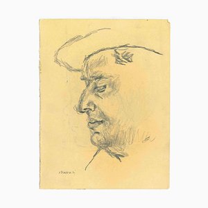 Mino Maccari, Il profilo, Disegno a penna, anni '50