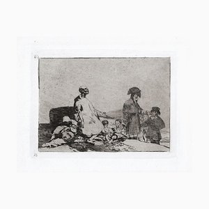 Francisco Goya, Si Son de Otro Linage, Radierung, 1863