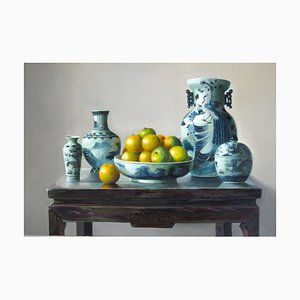 Zhang Wei Guang, naranjas, óleo sobre lienzo, 1998