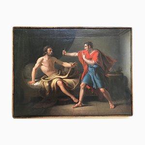 Gaspare Landi, Muzio Scevola et Porsenna, Huile sur Toile, Fin des années 1700