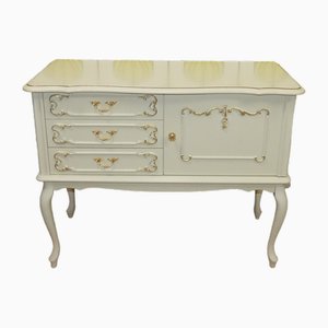 Mini Enfilade Chippendale en Or Blanc, 1960s