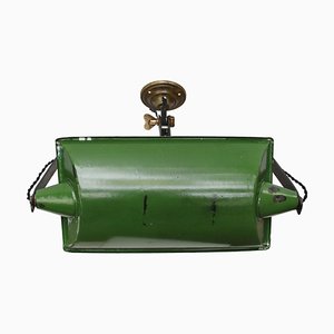 Vintage Industrial Green Adjustable Arm Sconce