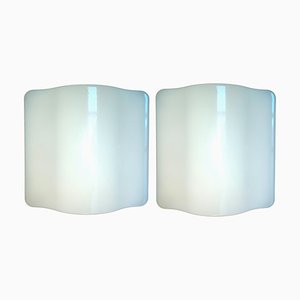 Wall Lamps Wave Model 5363 from Guzzini, 1975, Set of 2