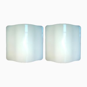 Wall Lamps Wave Model 5359 from Guzzini, 1975, Set of 2